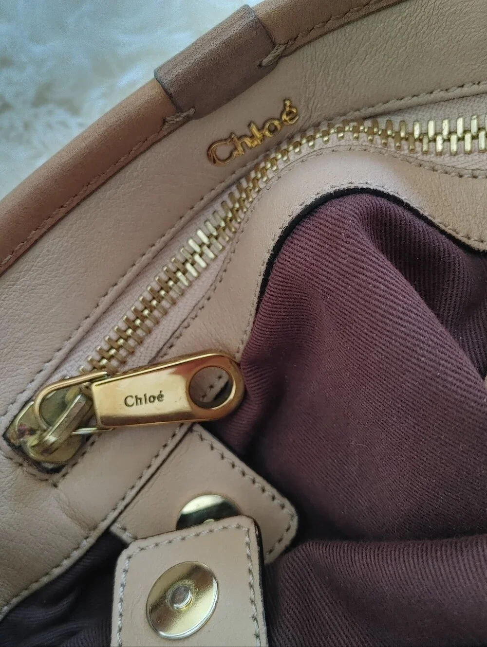 Chloe Amy Two Tone Leather Crossbody Bag - Picture 6 of 16